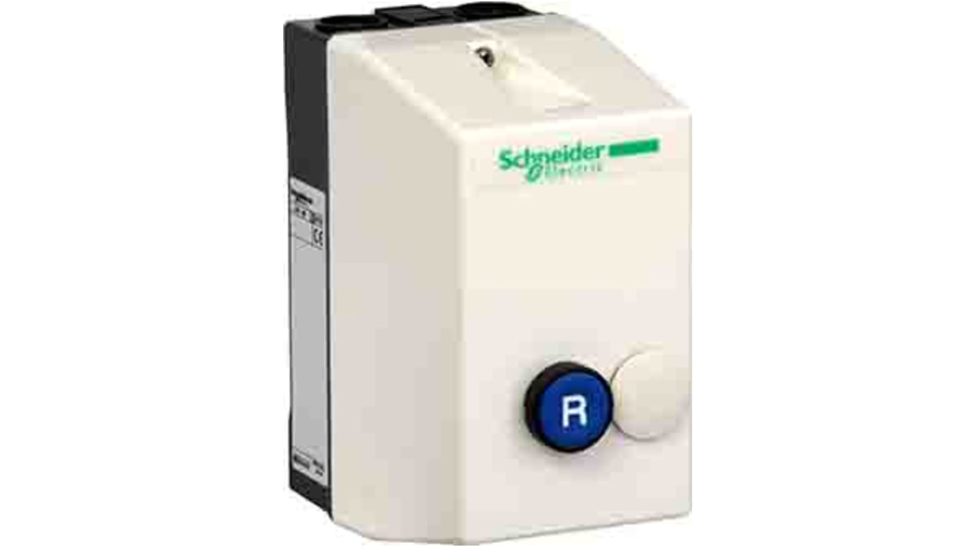 Starter DOL manuale Schneider Electric LE1D09P7A05 per motori, 5.5 kW, 230 V, 9 A, IP65, serie TeSys.
