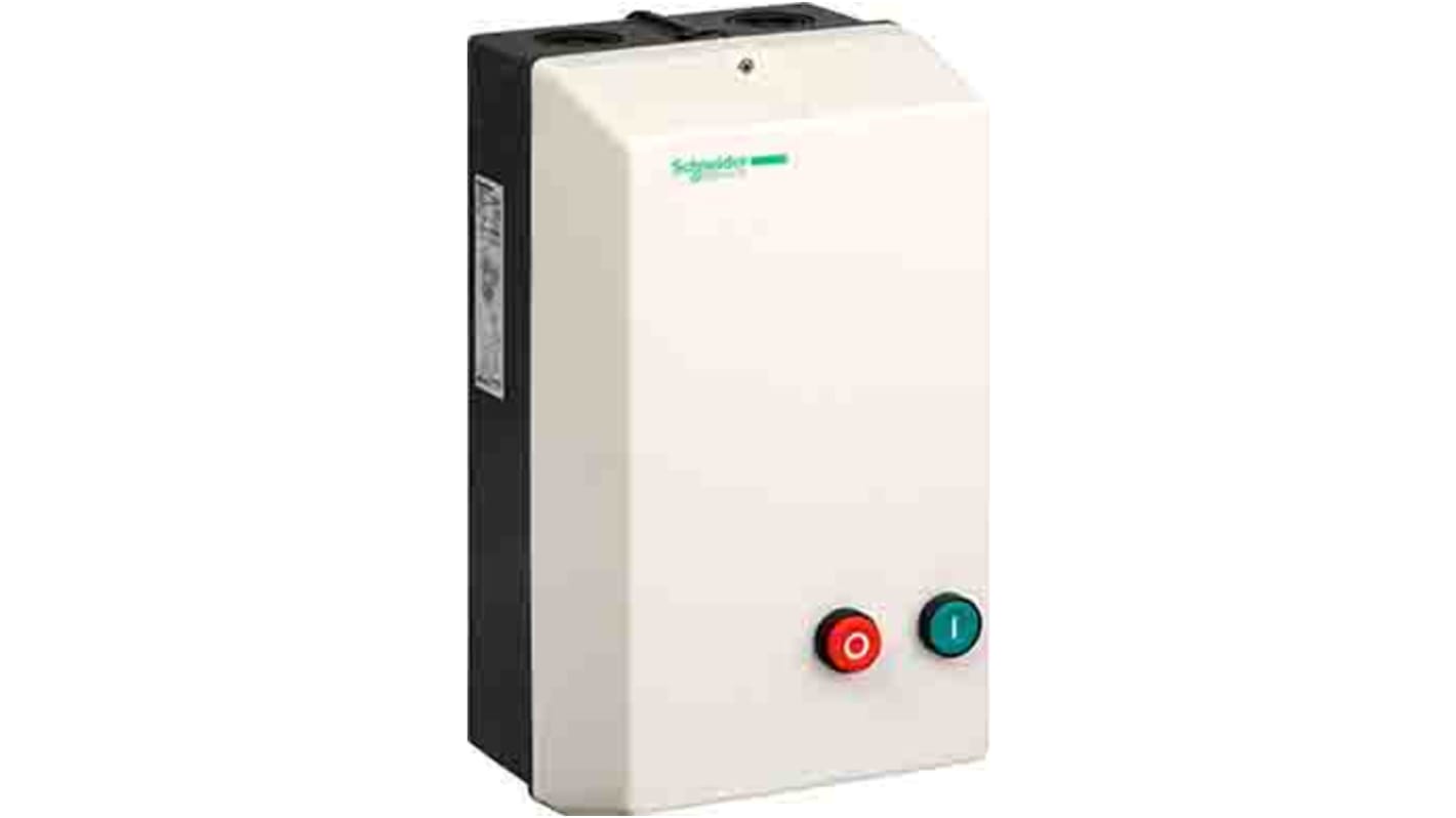 Starter DOL manuale Schneider Electric LE3D18P7 per motori, 22 kW, 18 A, 3 fasi, IP65, conforme RoHS.