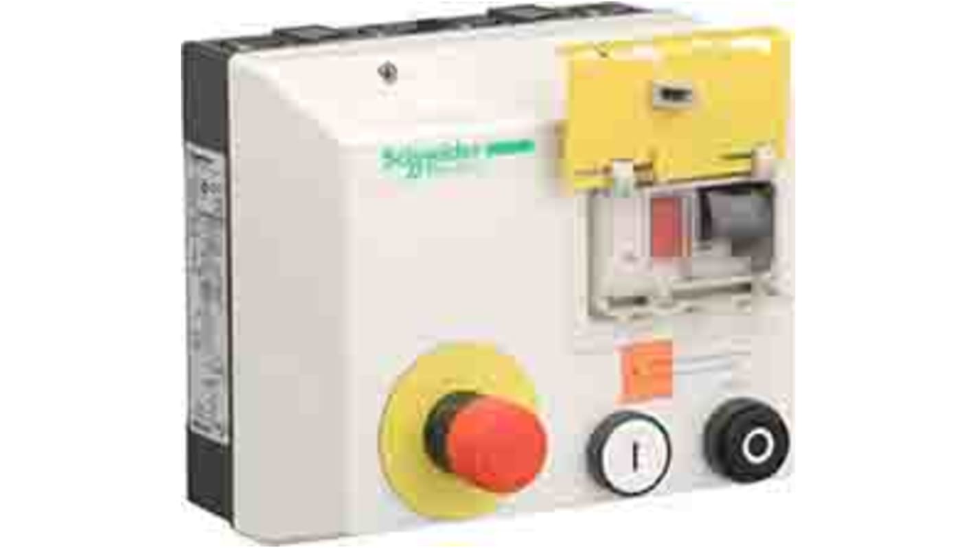 Starter DOL manuale Schneider Electric LG7D18Q721, 3 fasi, 9 kW, 23 A, IP55, per applicazioni industriali.