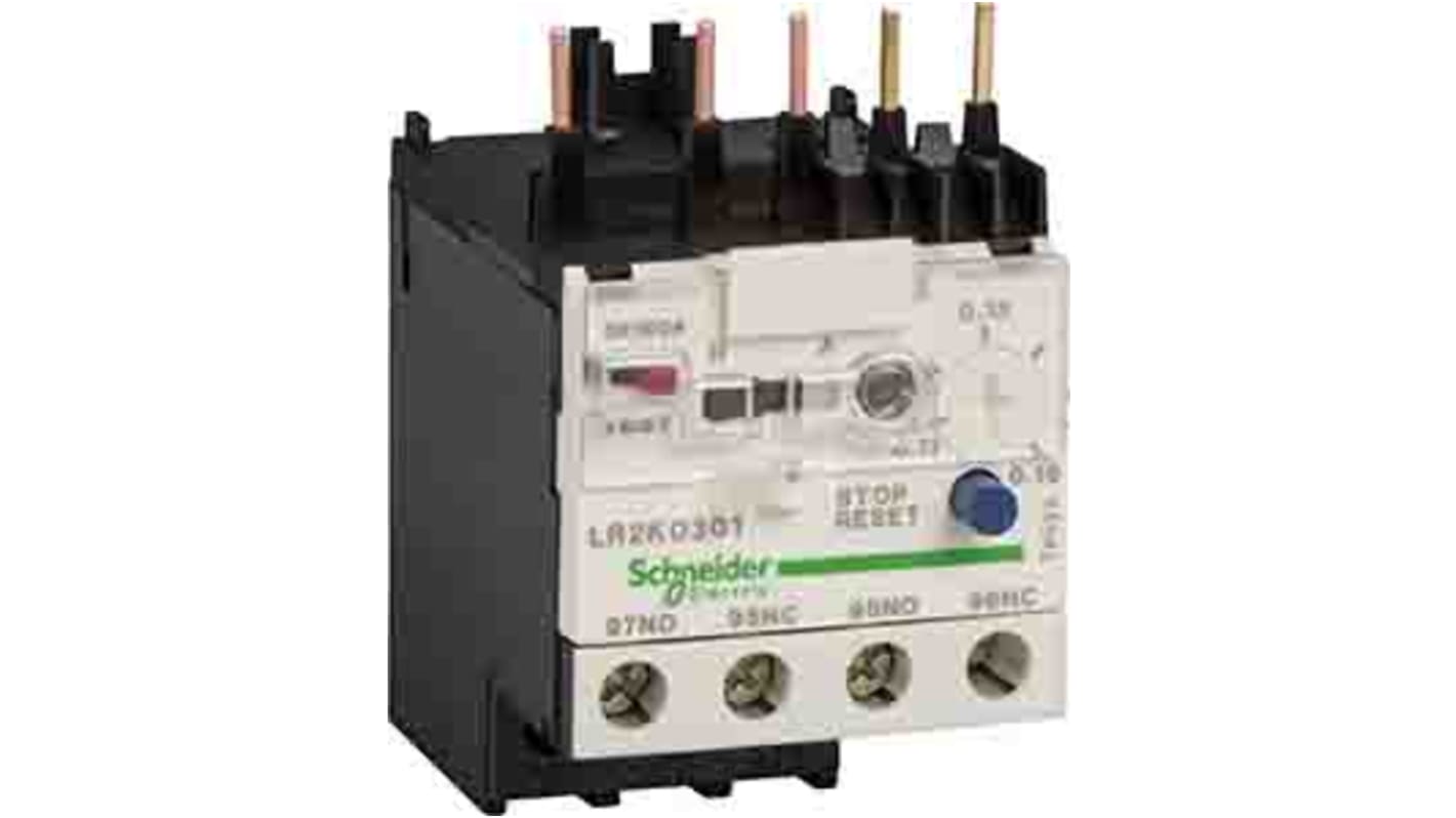 Relè di sovraccarico termico Schneider Electric LR97D38B, FLC 38 A, 24 Vac, per controllo e avviamento motori.