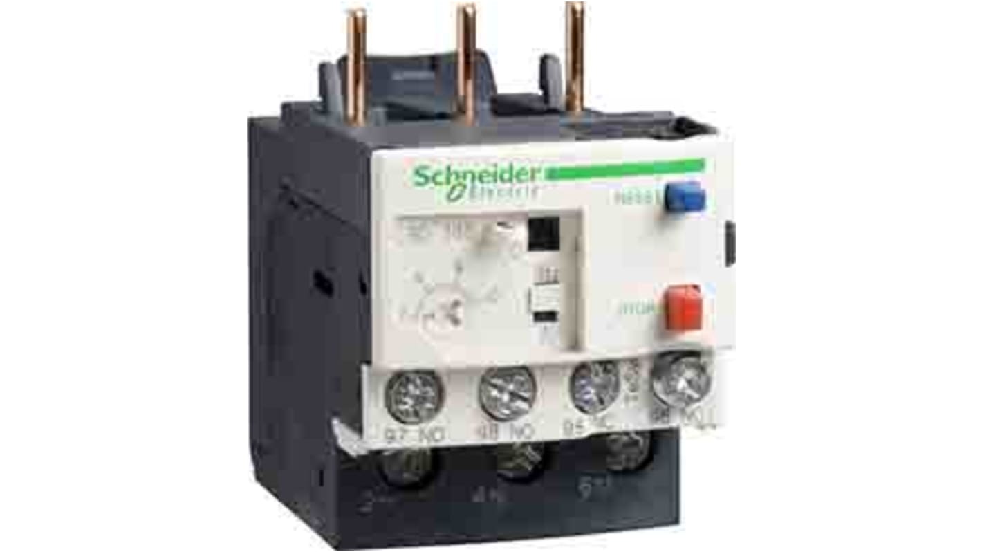 Relè di sovraccarico termico Schneider Electric LRD1530, FLC 28 A, tensione di controllo 690 Vac, per avviamento motore.