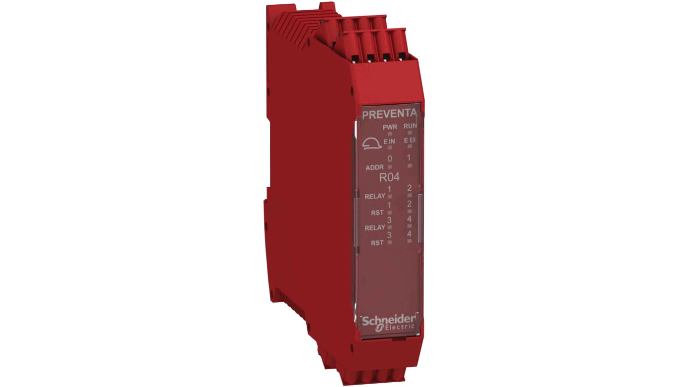 Controller di sicurezza Schneider Electric XPSMCMRO0004G, 12 I/O, 8 ingressi di sicurezza, 4 uscite relè, alimentazione 24 V c.c.