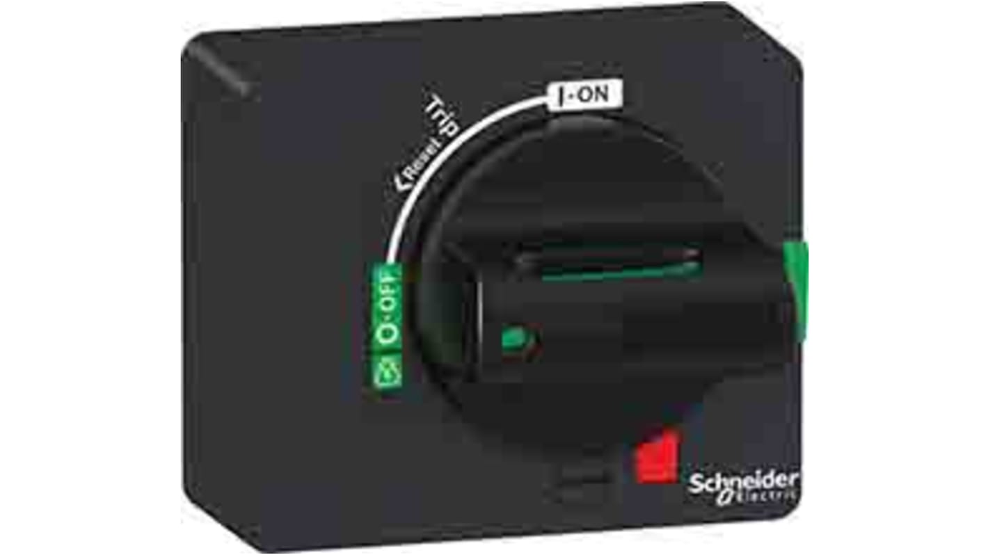Manopola rotante nera Schneider Electric GV4ADN01, grado di protezione IP40, montaggio fisso, serie TeSys.