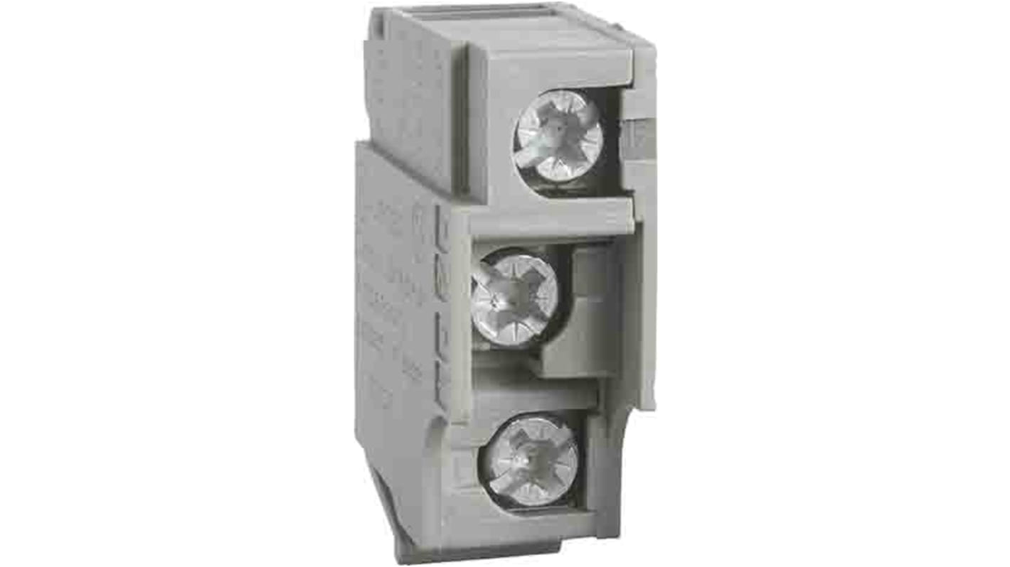 Blocco di contatti ausiliari Schneider Electric GV7AB11, 1CO, montaggio su guida DIN, corrente nominale 5 A, tensione 690 V.