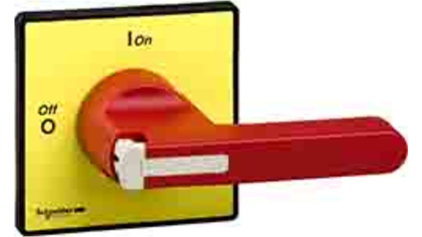 Manopola rotante Schneider Electric KDF3PZ, serie TeSys VARIO, con grado di protezione IP65 e lucchetto.