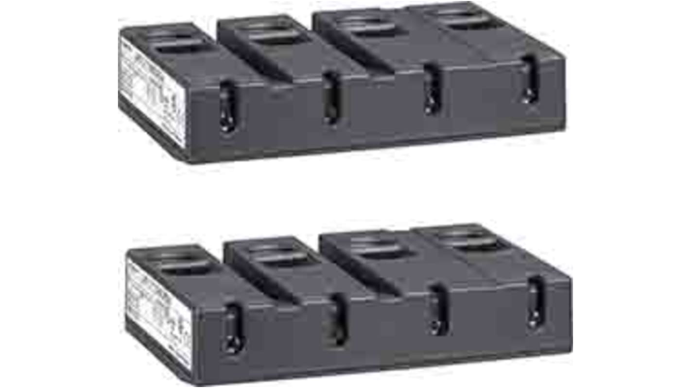 Morsettiera a 4 terminali Schneider Electric LA9D115604 per contattore LC1D115, con morsetti a vite, priva di metalli pesanti.