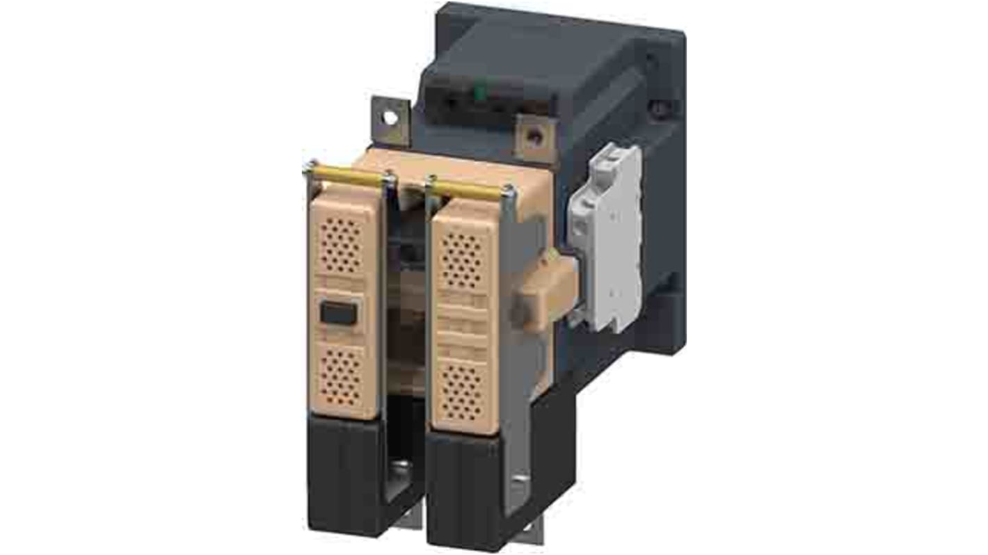 Contattore reversibile Siemens 3TC4817-0AB4, 2 poli, 25 A, 6.5 kW, montaggio a vite, grado di protezione IP00.