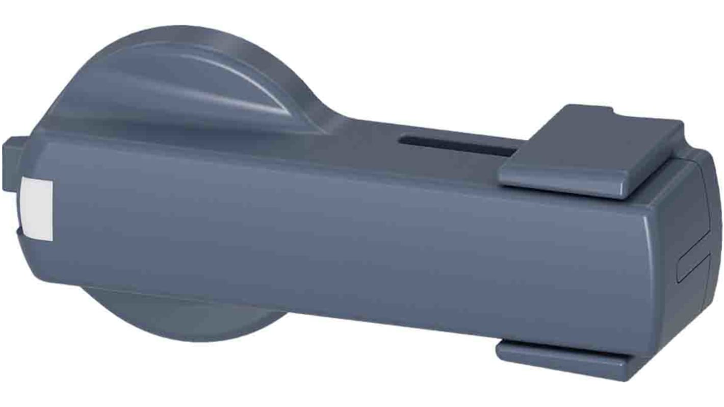 Manopola rotante Siemens 3KC9101-4 per 3KC MTSE, grigia, con interblocco e grado di protezione IP30.