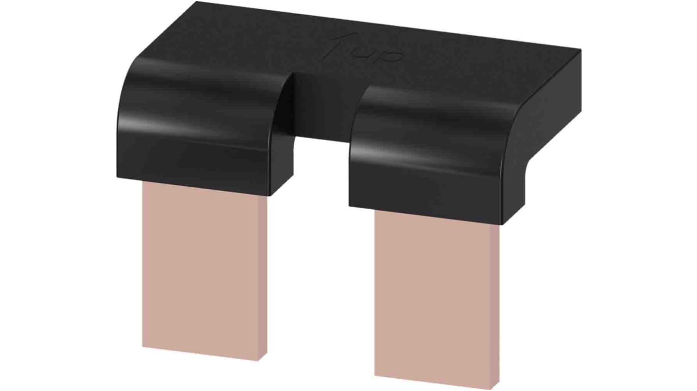 Barra a ponticello Siemens 3KD9218-1 per sezionatore 3KD, lunghezza 26.6 mm, per collegamento in serie di 2 poli.