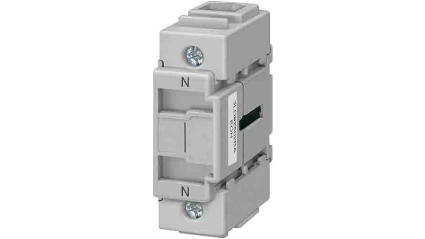 Interruttore ausiliario Siemens 3LD9280-2C per sezionatori, con conduttore neutro e terminal PE, montaggio a pavimento.