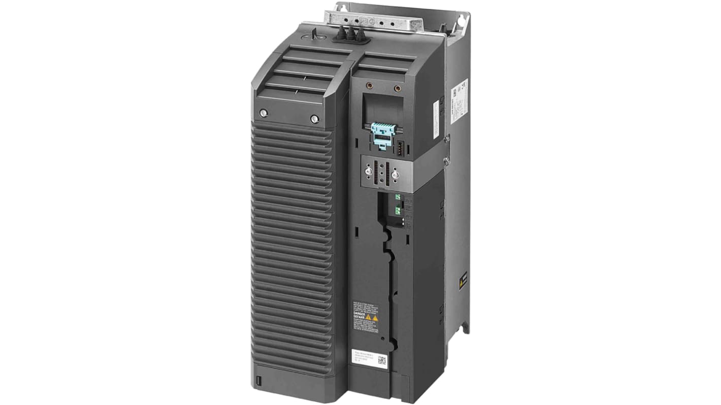 Modulo di alimentazione Siemens 6SL3210-1PE24-5AL0 - 22 kW, 380-480 V c.a., 3 fasi, 550Hz. Efficienza del 98%, raffreddamento integrato, protezione IP20. Per SINAMICS G120.
