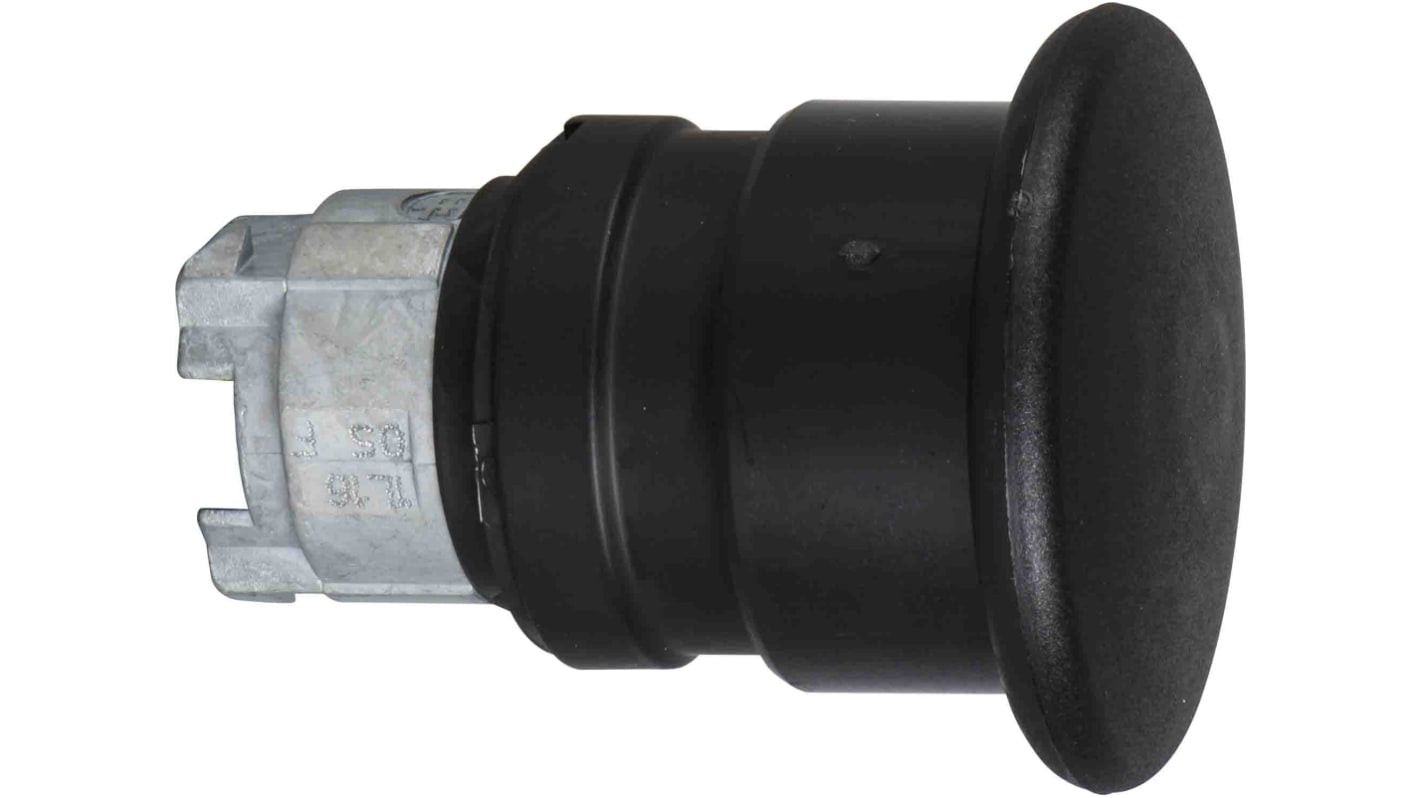 Attuatore pulsante Schneider Electric ZB4BC27, testa a fungo nera, diametro foro 22 mm, grado di protezione IP66/IP67/IP69K.