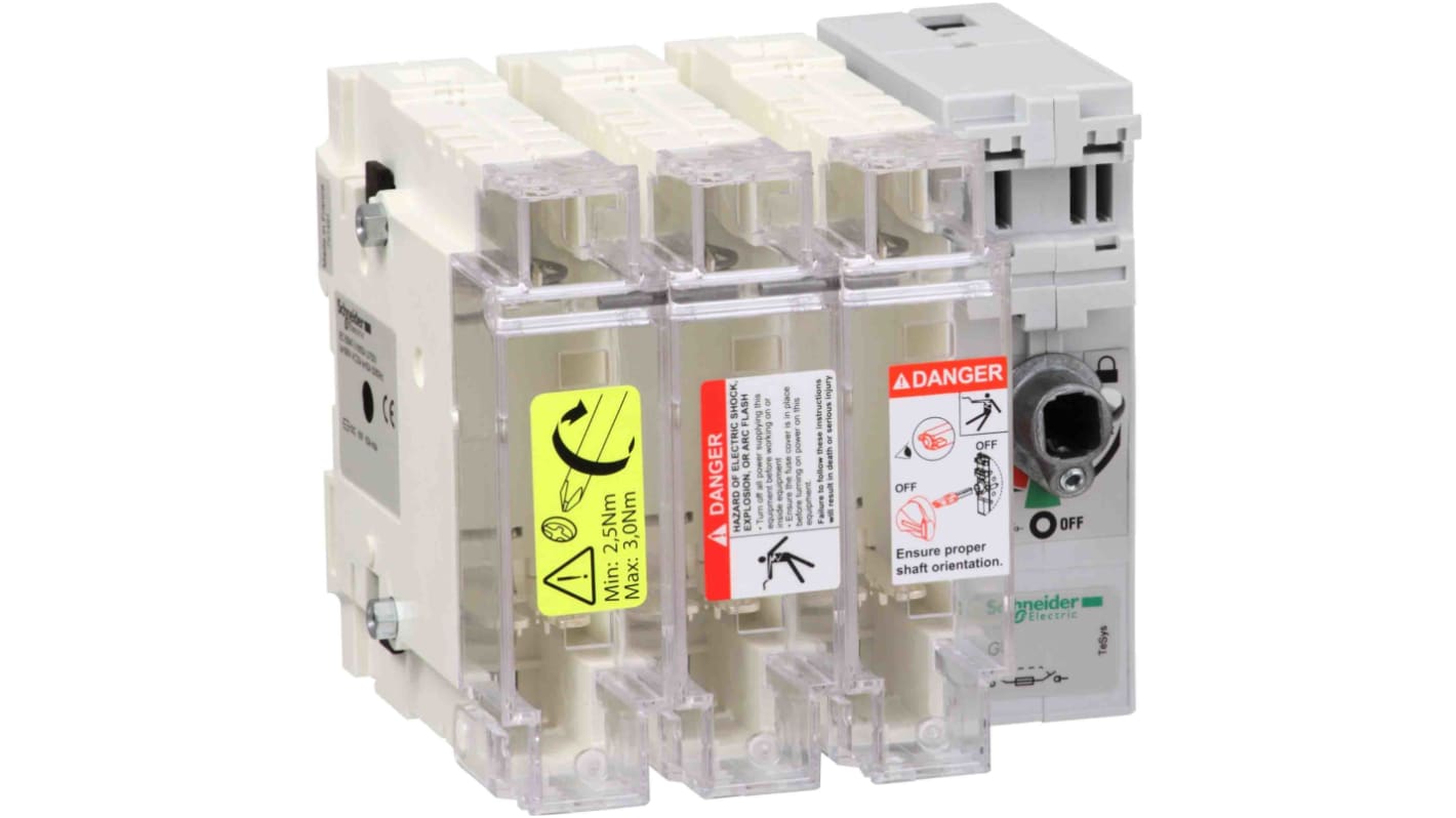 Schneider Electric GS2J3: Fusibile sezionatore TeSys GS, 100A, NFC, 22x58mm - Ideale per circuiti industriali, resistente e facile da montare.