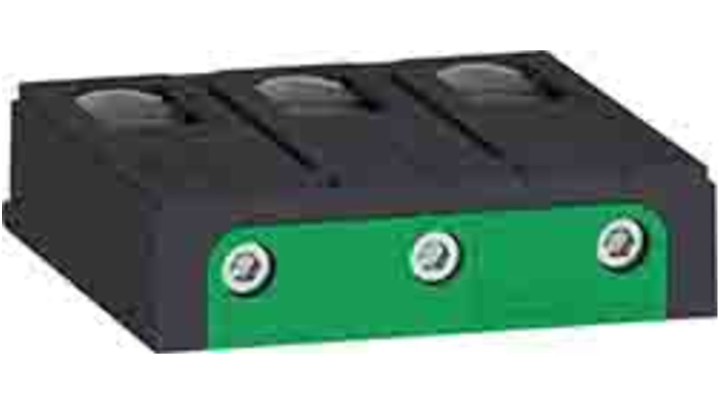 Morsettiera contattore Schneider Electric LAD96595 per TeSys BV4, con morsetti Everlink BTR e connettori a vite.