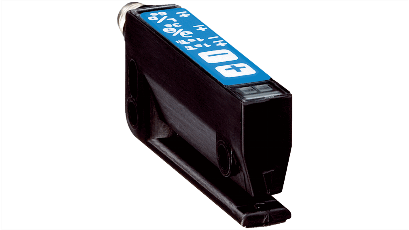 Sensore fotoelettrico Sick WFS3-40P115, rilevamento a 3 mm, uscita PNP, montaggio flessibile, grado di protezione IP65.