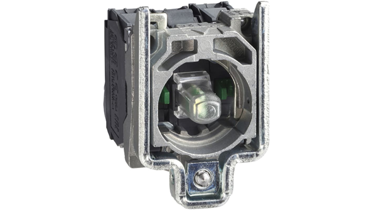 Blocco contatti luminoso LED bianco Schneider Electric ZB4BW0M13, 2NO, 230-240V, terminali a vite, serie XB4.