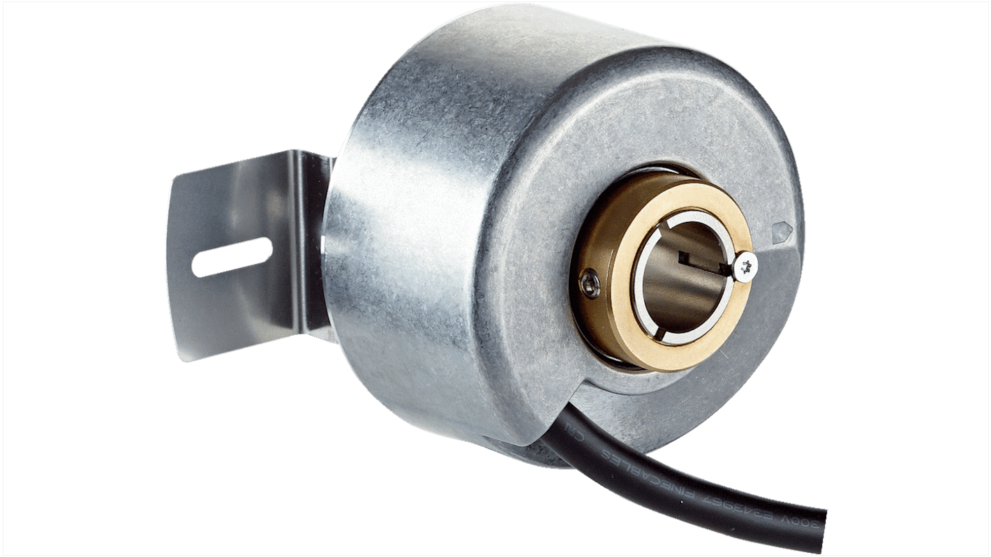 Encoder incrementale Sick DBS60E-RJFK02048, 2048 impulsi, diametro albero 6mm, IP65, montaggio con cavo M12/M23.