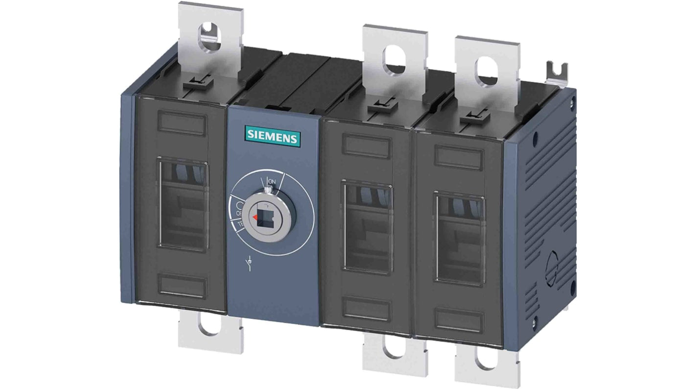 Sezionatore interruttore Siemens SENTRON 3KD, 200A, tre poli, montaggio fisso, per applicazioni industriali.
