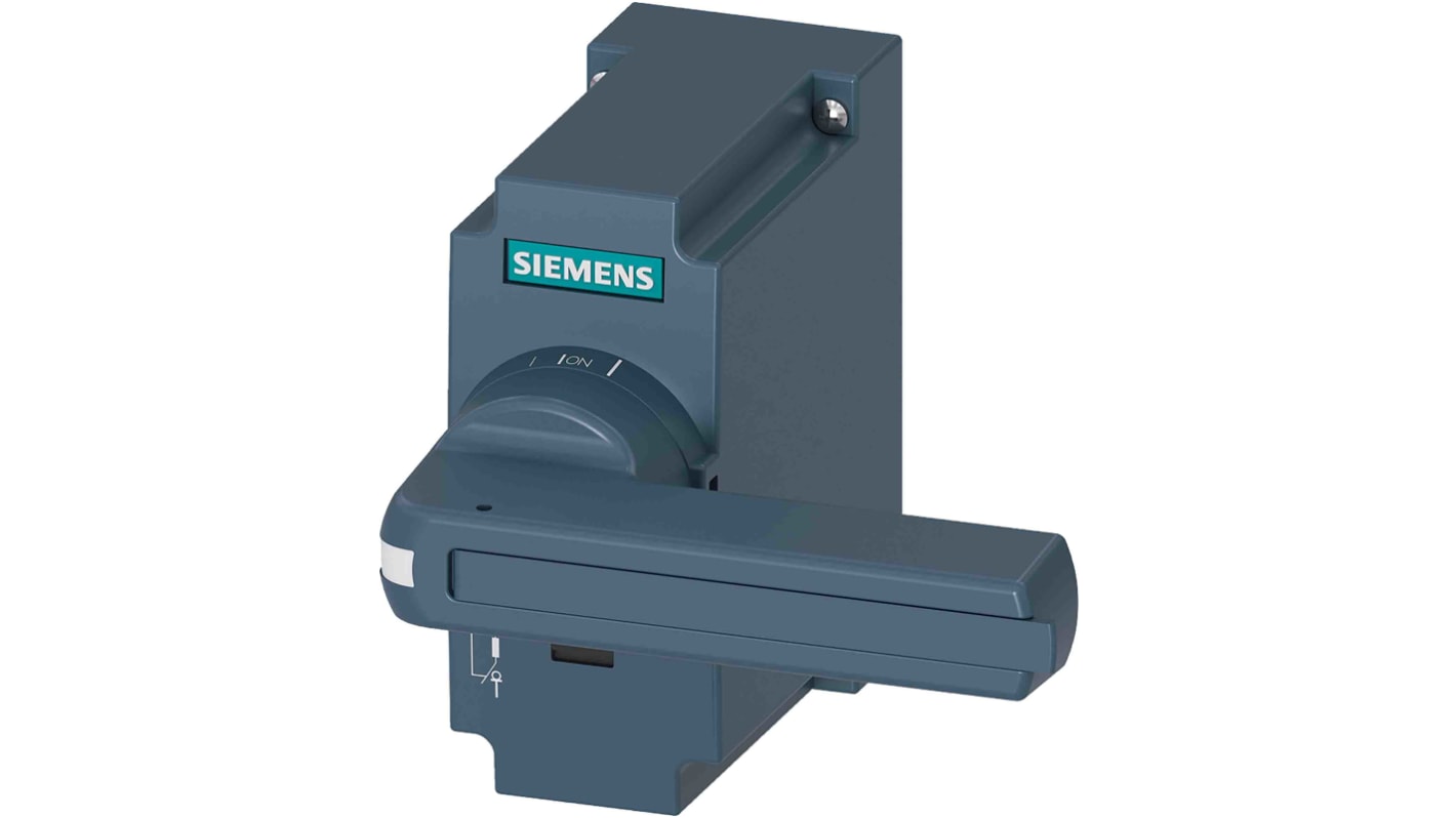Manopola rotante Siemens 3KF9201-1AA00 per sezionatore 3KF misura 2, con protezione IP30 e bloccaggio per 3 lucchetti.