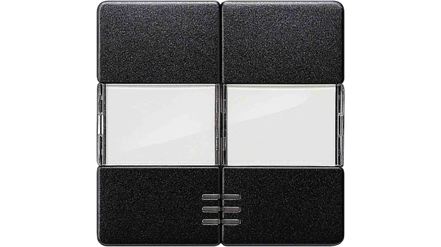 Interruttore a bilanciere Siemens 5TG6233, grigio, forma rettangolare, classe di protezione IP20, dimensioni 55mm x 55mm.