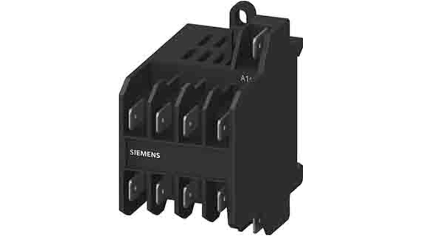 Relè di potenza Siemens 3TG1001-1AL2, 3 poli, 8.4 A, 4 kW, 230 V AC. Ideale per applicazioni industriali. Resistente e affidabile.