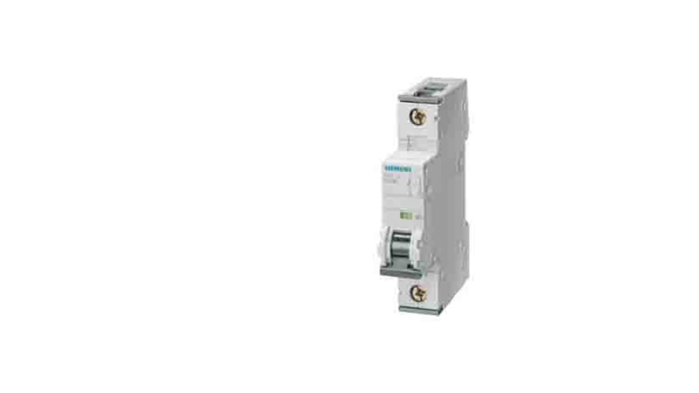 Interruttore magnetotermico Siemens 5SY4111-7 1P 5A 5 kA, Tipo C. Ideale per grandi edifici e industrie, conforme a norme EN 60898.