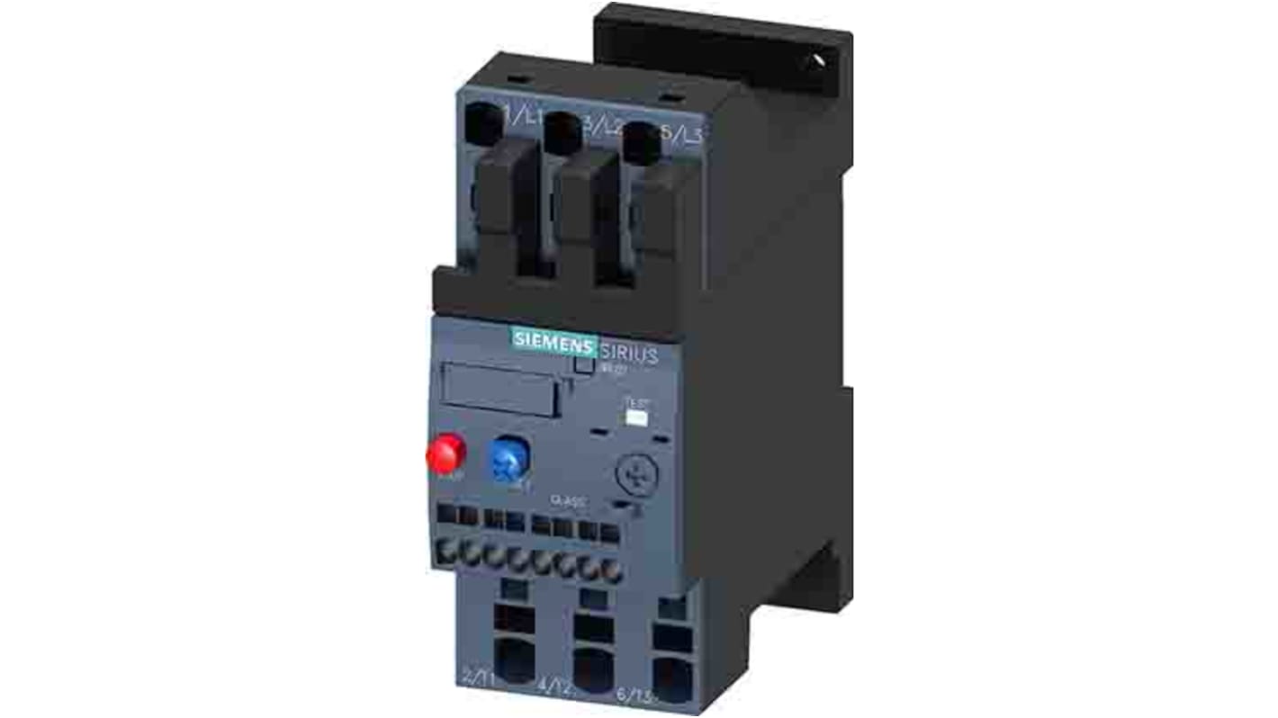 Relè di sovraccarico Siemens 3RU2126-4BC1, FLC 20 A, corrente 14-20 A, potenza 7,5-15 kW, tensione 690 V ca.
