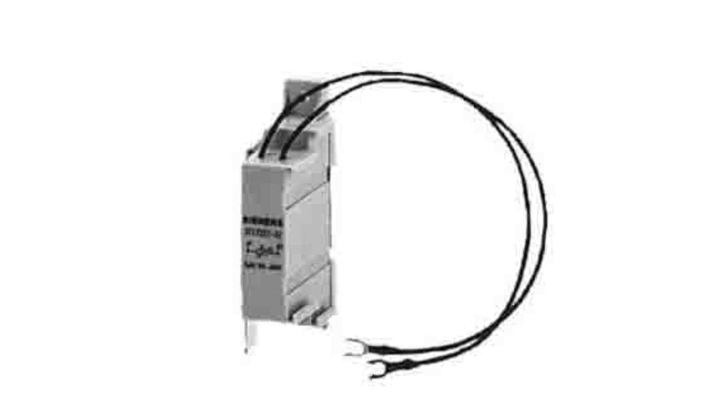 Contattore Siemens 3TX7522-3G con bobina da 24 a 70 V c.c. e soppressore di sovratensioni per applicazioni industriali.