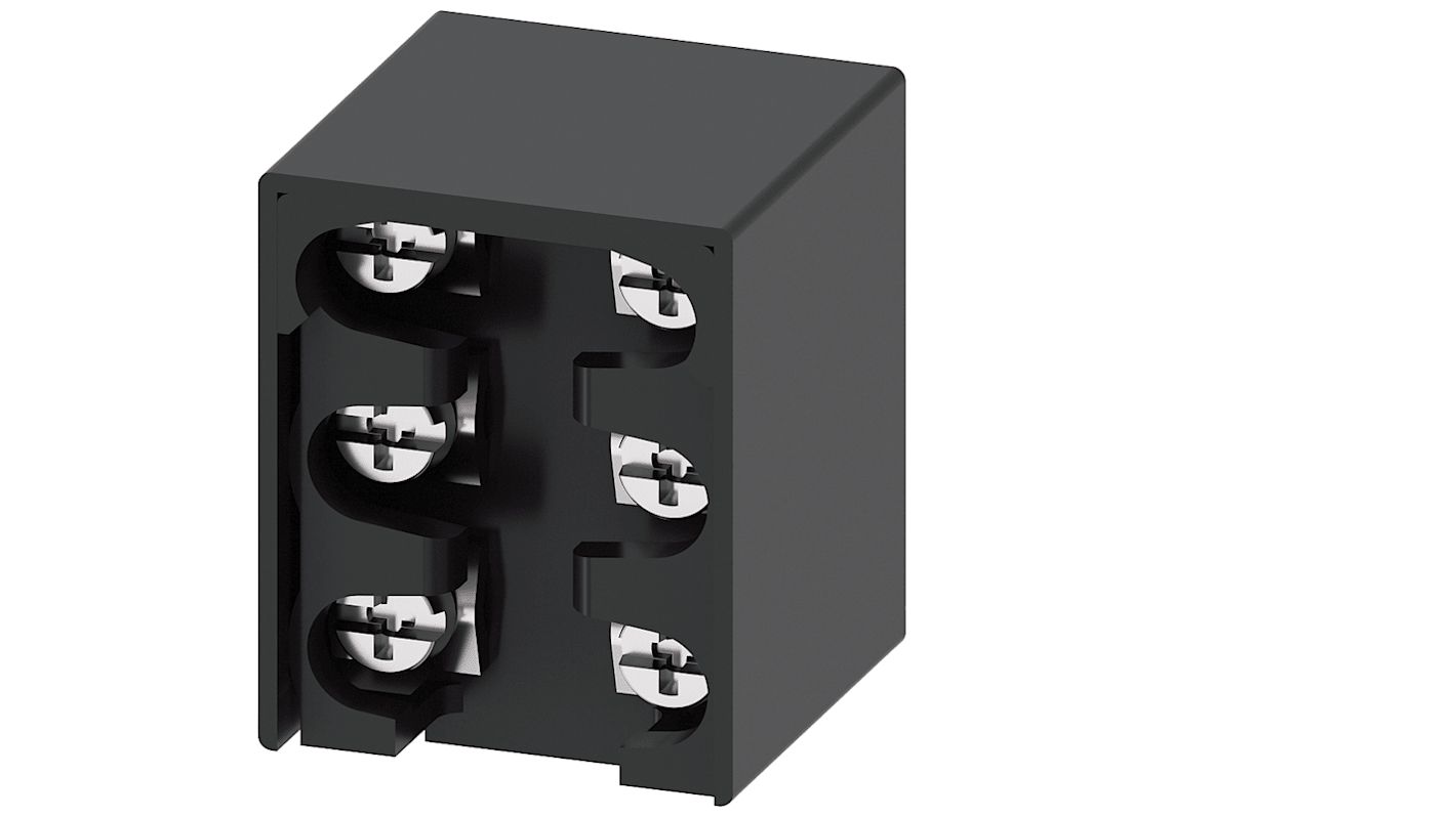 Blocco contatto finecorsa Siemens 3SE5000-0KA00, 1 NA e 2 NC, montaggio a vite, protezione IP100, apertura positiva.