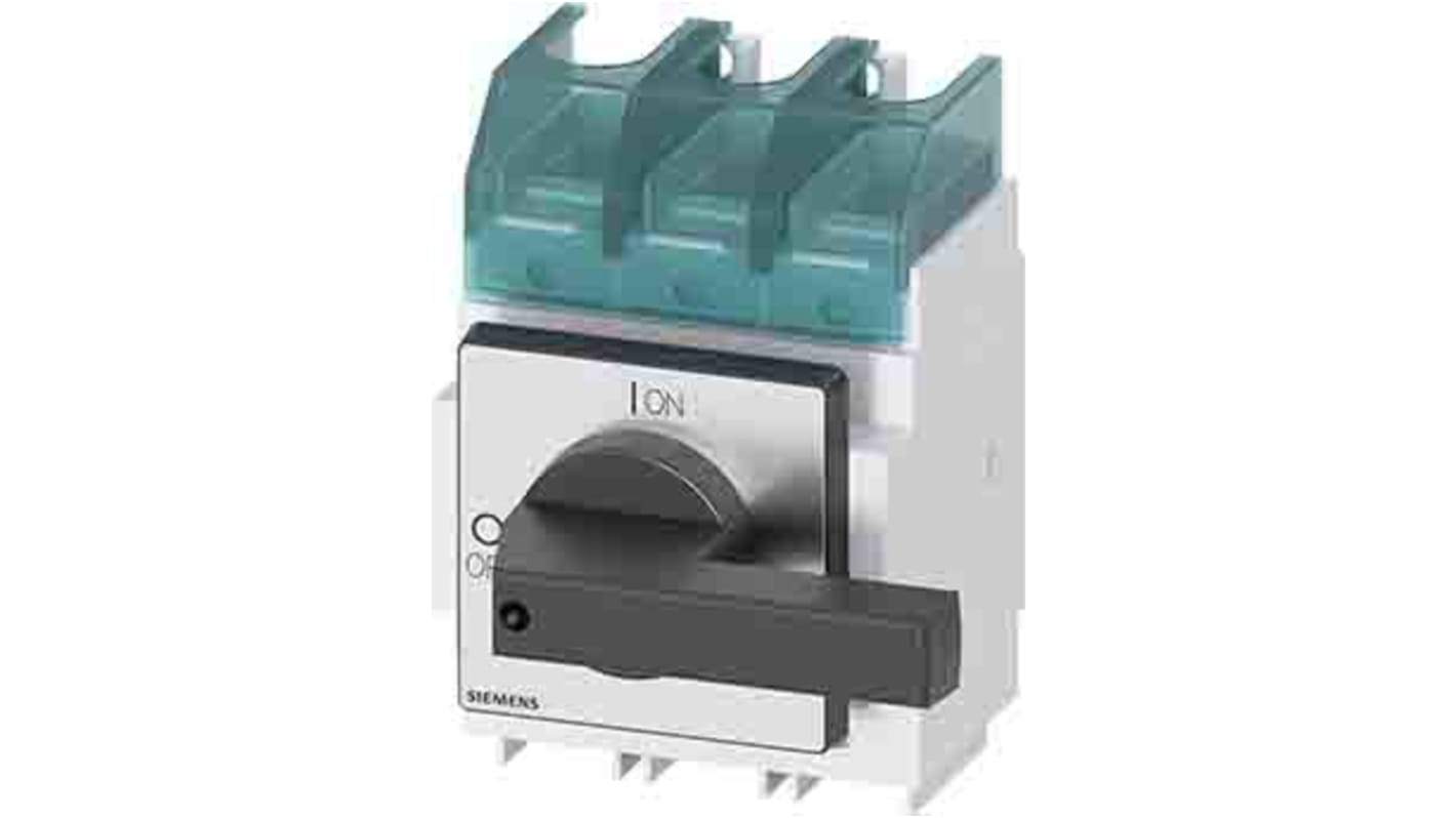 Interruttore di isolamento Siemens 3LD2330-0TK11, 3 poli, 160 A, montaggio su guida DIN, IP40, per tensione 690 V c.a.