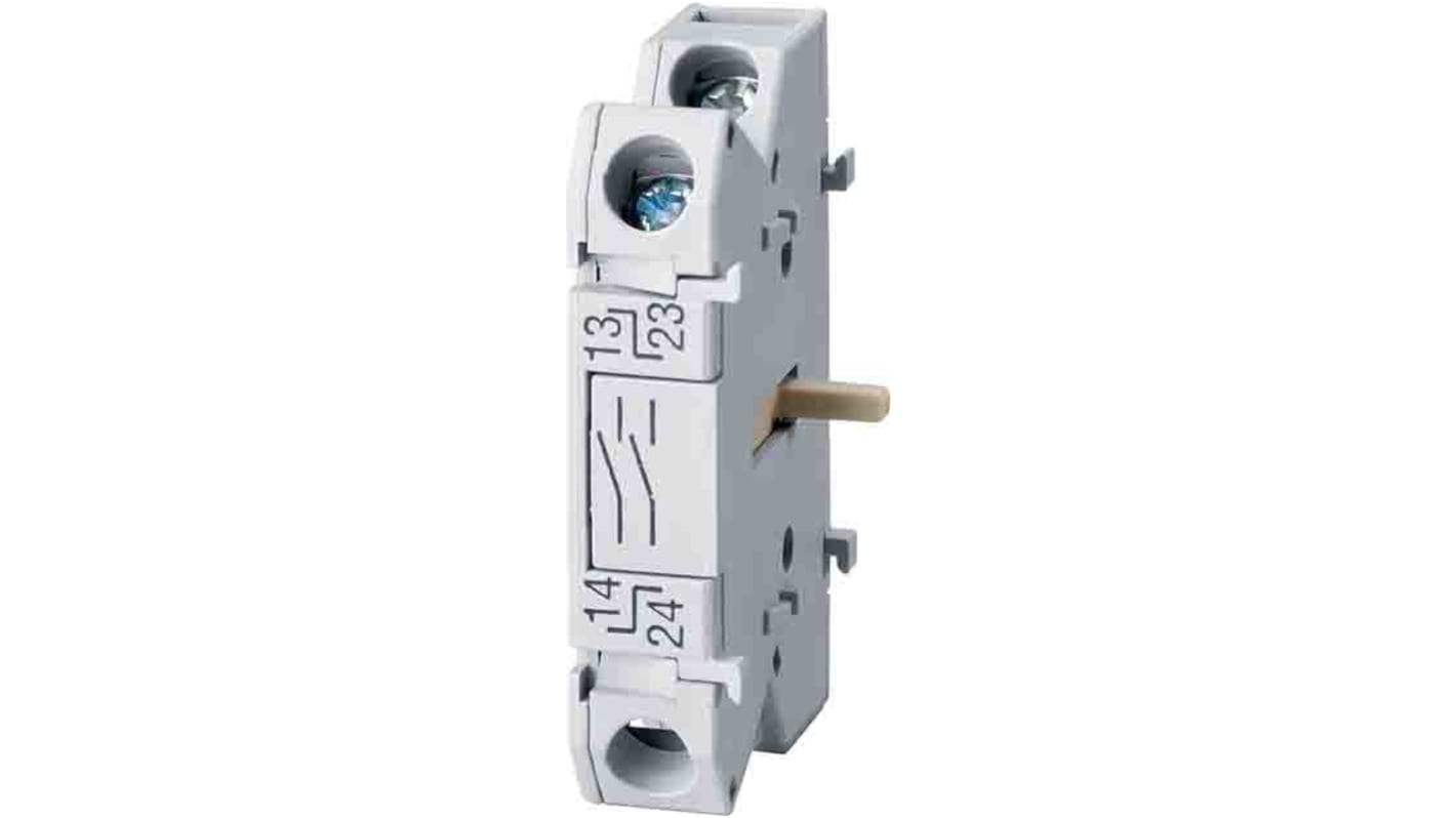 Blocco interruttore ausiliario Siemens 3LD9200-6C, 2 contatti NA, montaggio a pavimento, per interruttori 3LD.