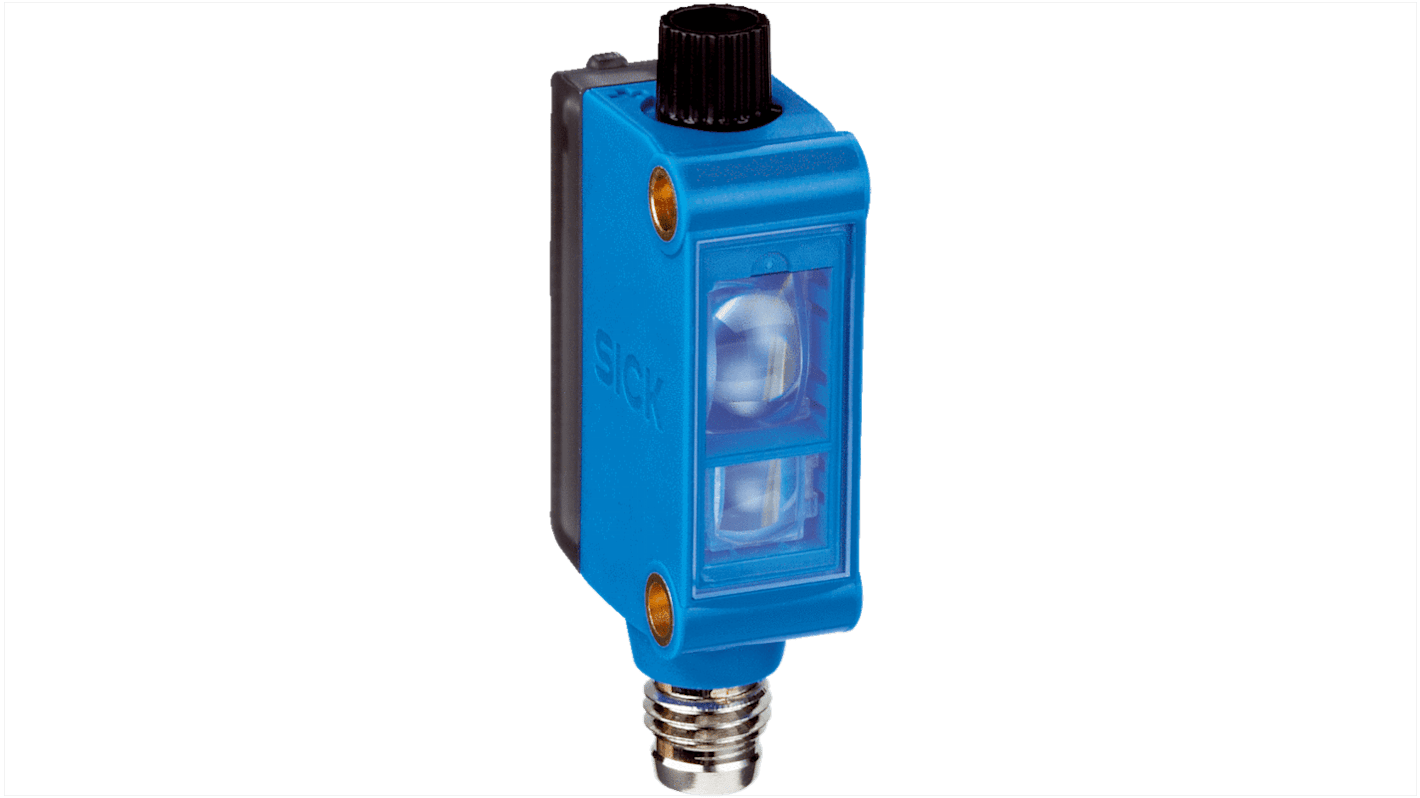 Sensore di contrasto Sick KTM-MB8A191P, rilevamento 11 mm, uscita NPN/PNP, IP67, alimentazione 12-24 V c.c.