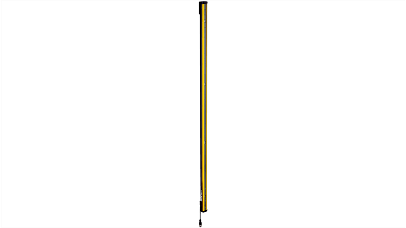 Barriera fotoelettrica Sick M2C-SA0430HA10, 4 fasci, rilevamento fino a 90m, dimensioni 1072 x 31 x 34 mm, grado di protezione IP69K.
