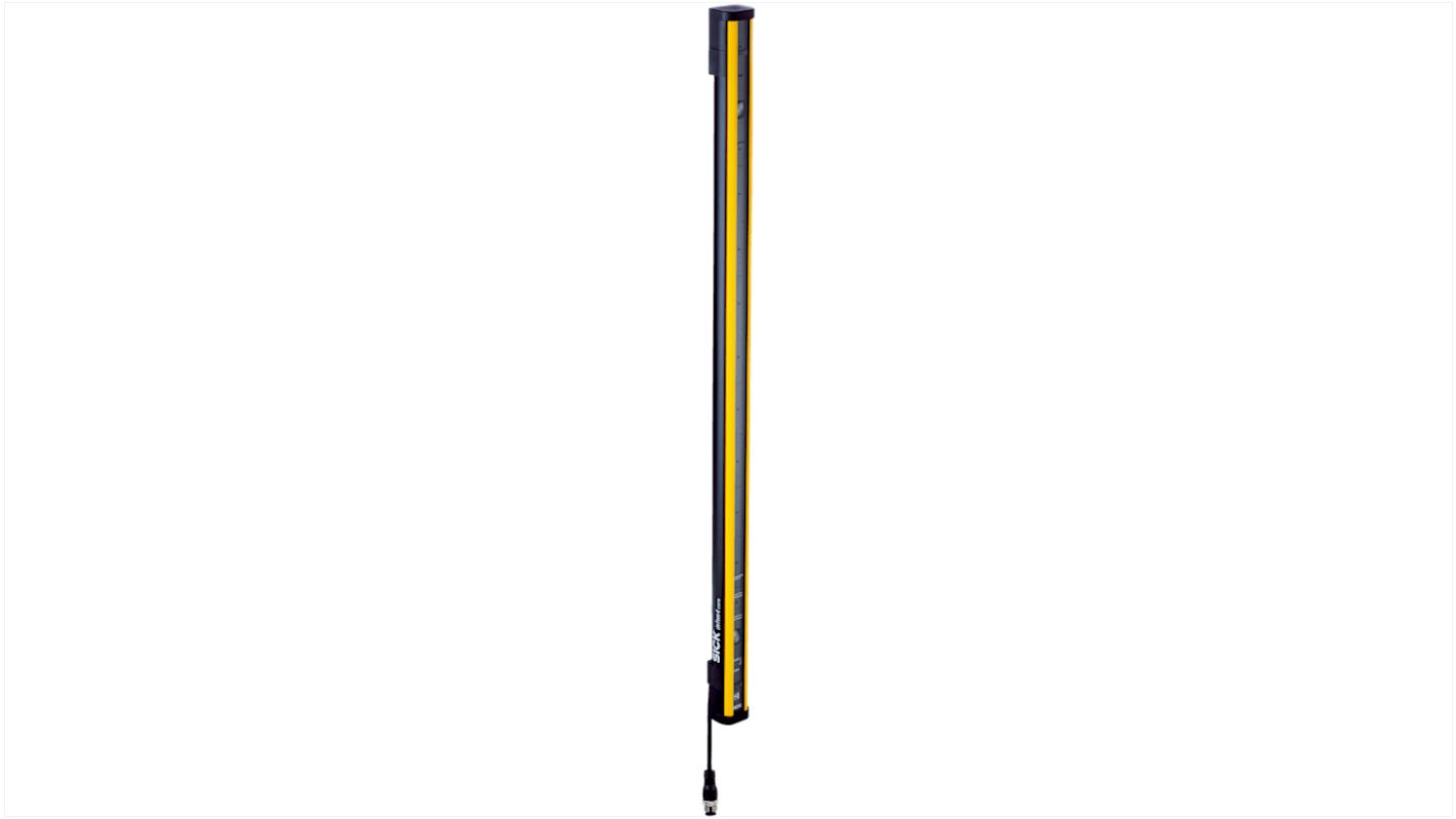 Barriera fotoelettrica Sick M4C-EA02500A10, 2 fasci, IP69K, dimensioni 31 x 34 mm, diagnostica tramite io-link o NFC.