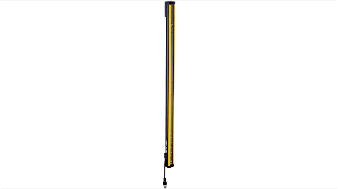 Barriera fotoelettrica Sick M4C-SA0250LA10, serie deTem4 Core, fascio 500mm, IP69K, 17m di rilevamento, dimensioni 672x31x34mm.