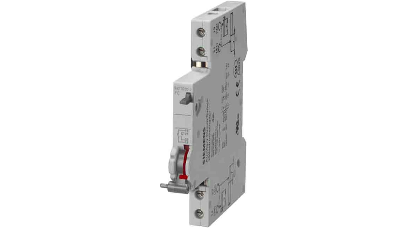 Modulo contatti Siemens 5ST3021-2, segnalazione guasto, 2 contatti NA, montaggio su guida DIN, compatibile con SENTRON.