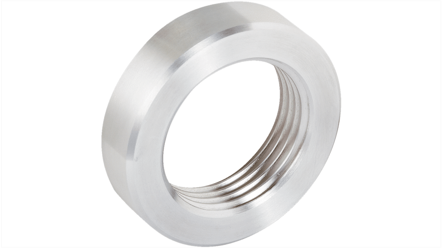 Flangia saldata Sick BEF-FL-316G10-UP56 in acciaio inox 1.4404, per montaggio su serbatoi, compatibile con sensore UP56.