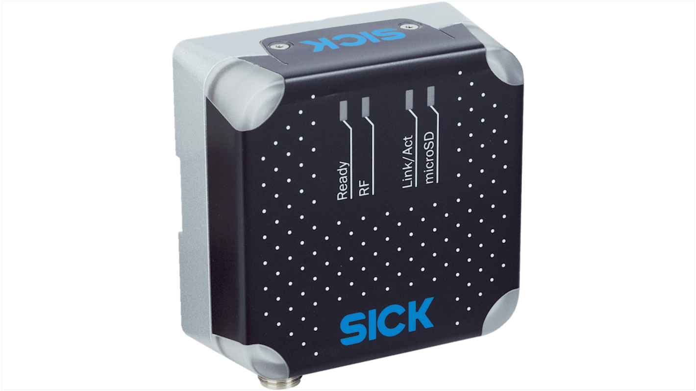 Transponder Sick RFU610-10600, lettore RFID compatto, distanza di lettura 500 mm, grado di protezione IP67.