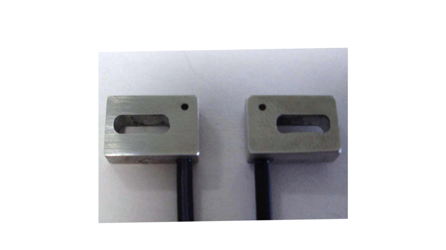 Sensore per fibre ottiche Omron E32-ET15ZR-1 2M, quadrato, cavo 2 m, rilevamento 1800 mm, grado di protezione IP67.