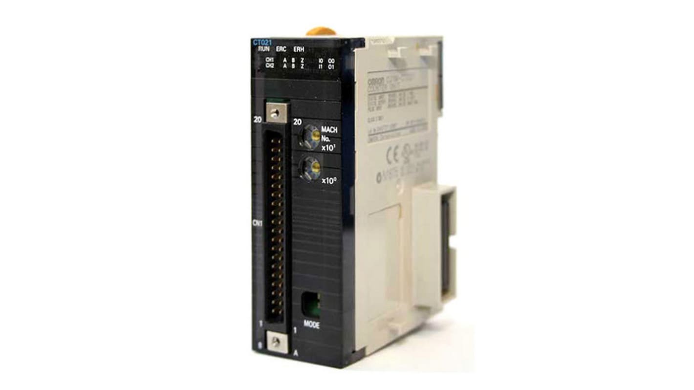 Modulo I/O PLC Omron CJ1W-CT021, unità contatore 2 assi, frequenza 500 KHz, progettato per integrazione con PLC.