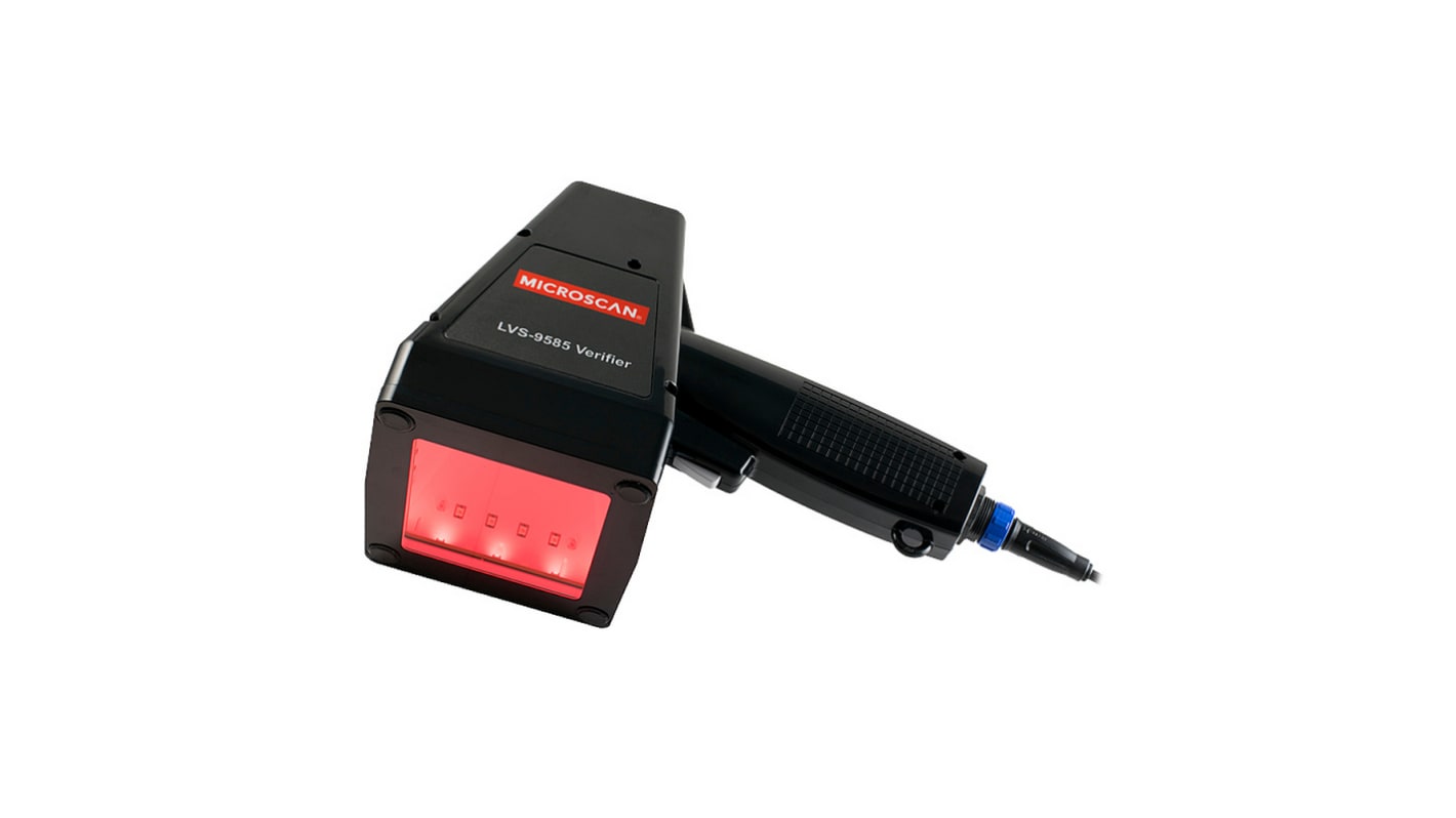 Lettore codici a barre portatile Omron 9585-DPM, supporta codici 1D e 2D, verifica off-line con illuminazione a 30 gradi.