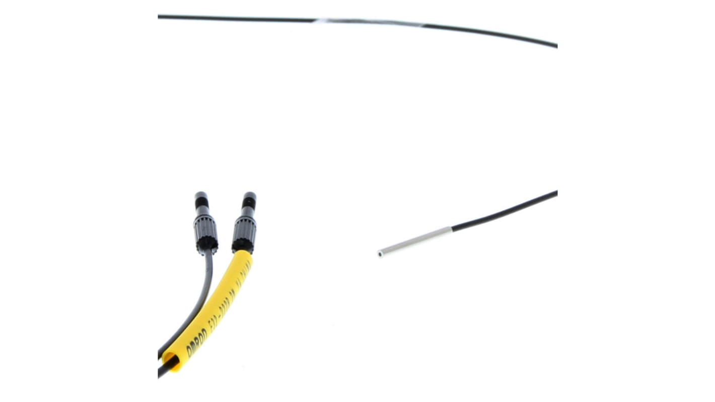 Omron E32-D22B 2M, sensore per fibre ottiche con diametro testa di 1,5 mm, cavo di 2 m, grado di protezione IP67.