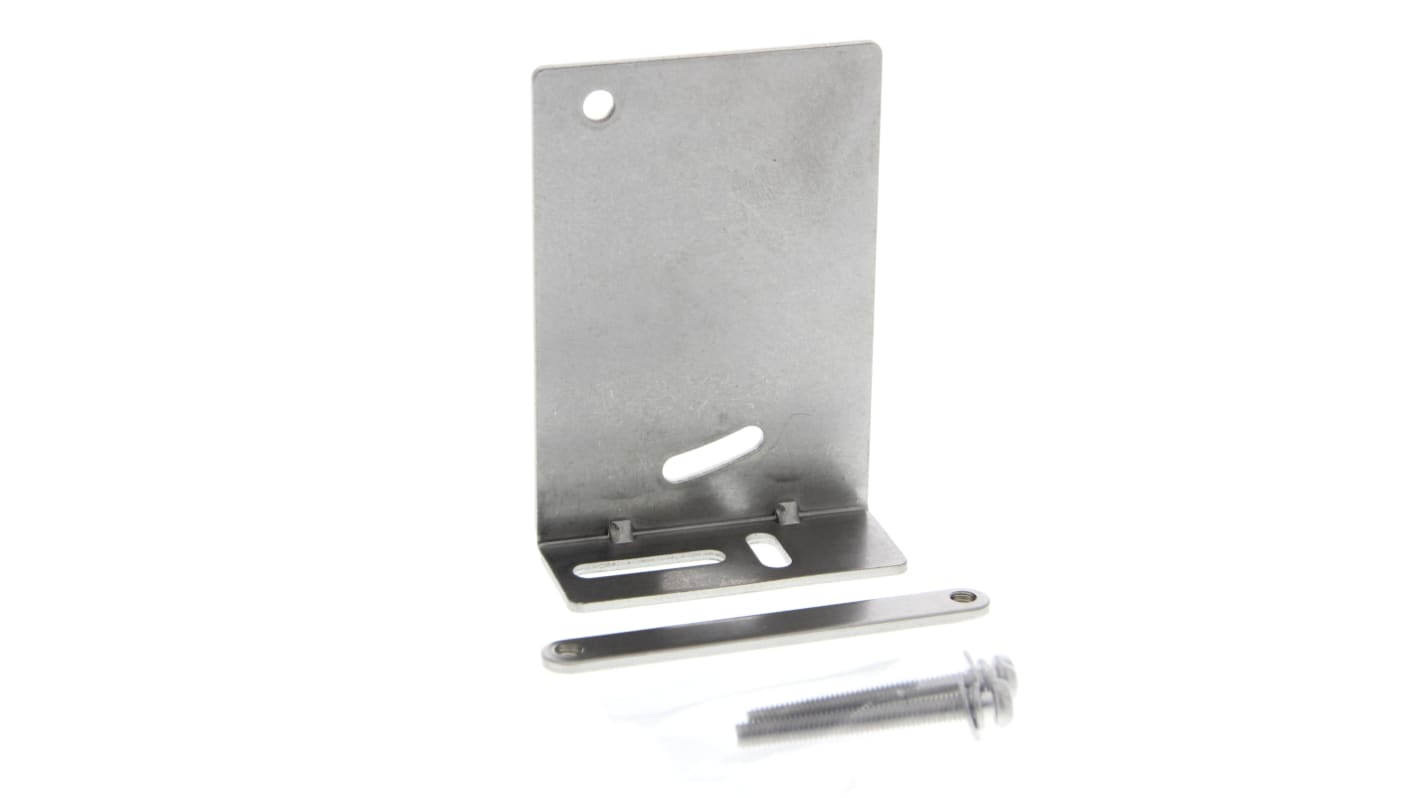 Staffa di montaggio Omron E39-L181 per sensori ZX1-LD300/LD600, compatta e resistente, garantisce installazione sicura e duratura.