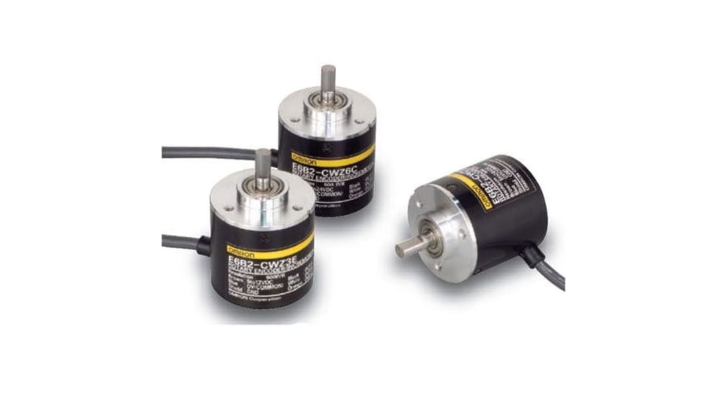 Encoder incrementale Omron E6B2-CWZ5B, 2000 impulsi/giro, 24 V dc, diametro 50 mm, costruzione in alluminio, IP64.