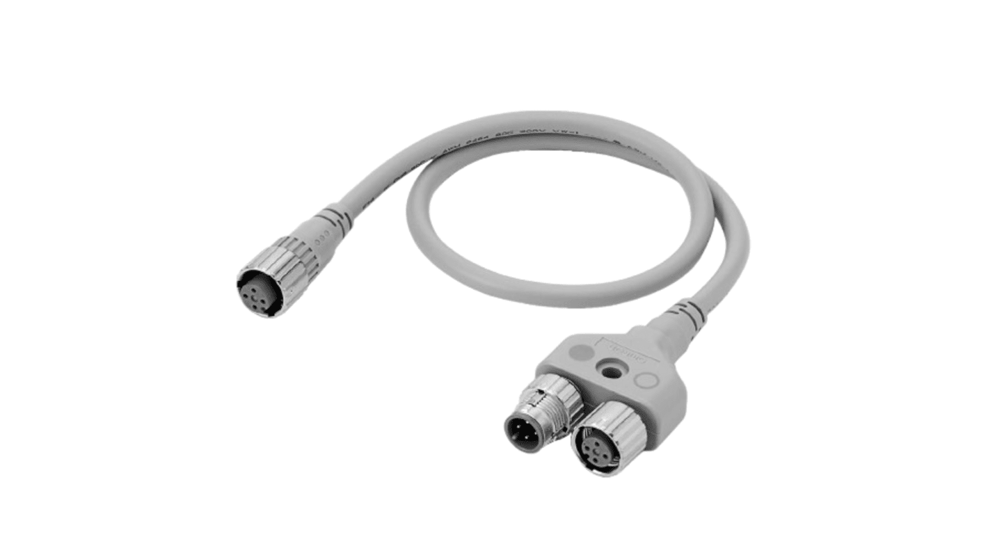 Omron F39-GCNY1, connettore maschio/femmina a Y, sistema di cablaggio ridotto, lunghezza cavo 0,5 m.