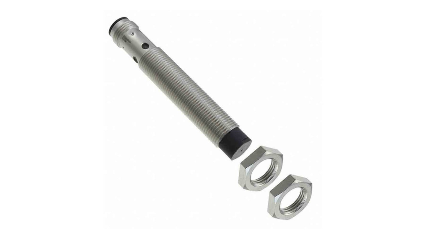 Sensore di prossimità cilindrico NPN Omron E2B-M12LN08-M1-C1, M12 x 1, distanza di rilevamento 8 mm, grado di protezione IP67.