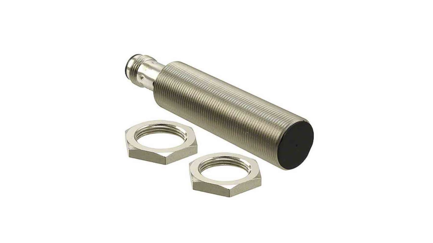 Sensore di prossimità cilindrico PNP Omron E2B-M18LS05-M1-B1, tecnologia induttiva, distanza di rilevamento 5 mm, grado di protezione IP67.