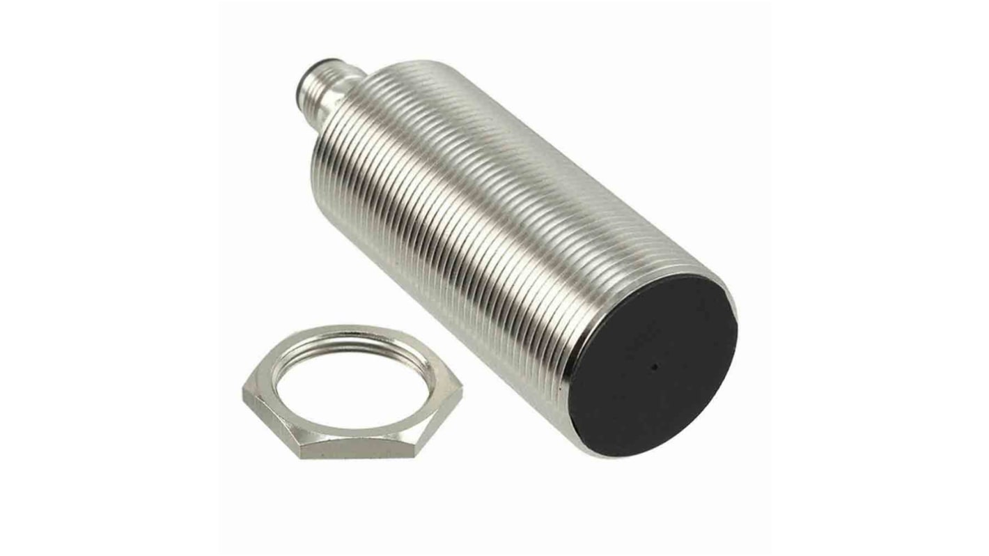 Sensore di prossimità cilindrico PNP Omron E2B-M30LS15-M1-B1, filettatura M30, distanza di rilevamento 15 mm, grado di protezione IP67.