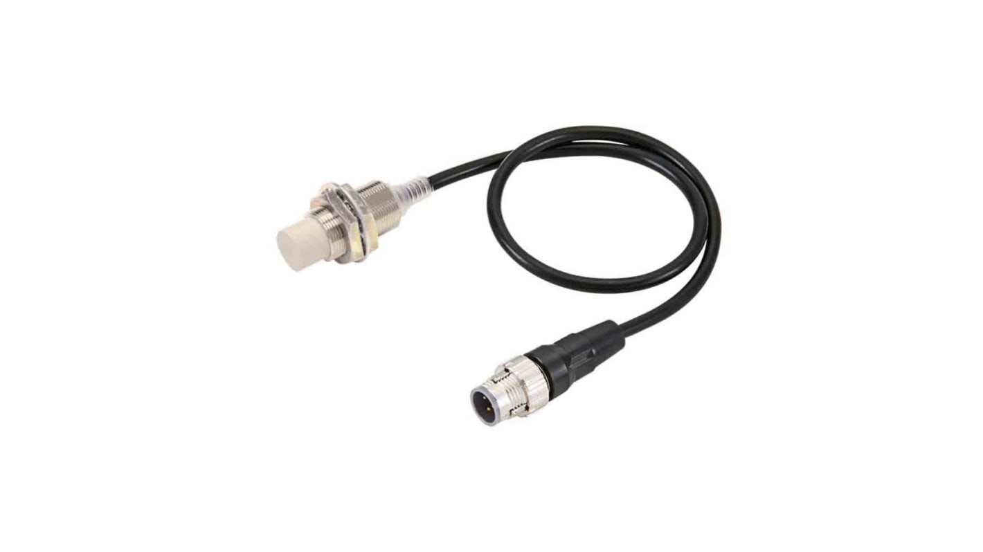 Sensore di prossimità cilindrico PNP Omron E2E-X16MB1T18-M1TJ 0.3M, M18 x 1, rilevamento a 16 mm, grado di protezione IP67/IP69K.