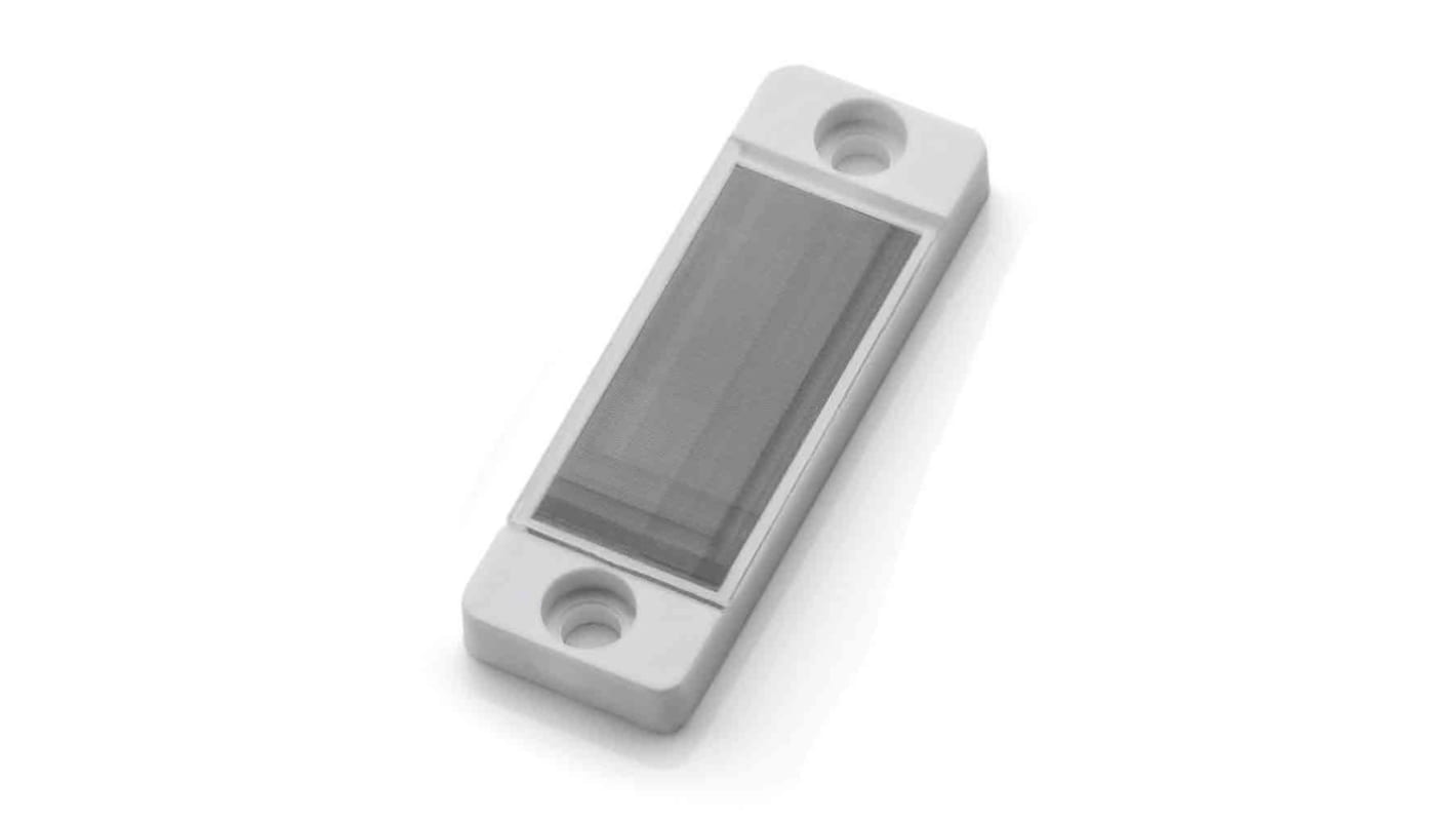 Riflettore Omron E39-R52 per sensori fotoelettrici, resistente al calore e detergenti, adatto per ambienti difficili.